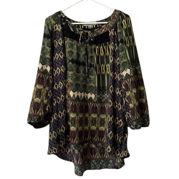 Figueroa & Flower Geometric Button Size Large Boho Hippie Artsy Lightweight City - Picture 1 of 11